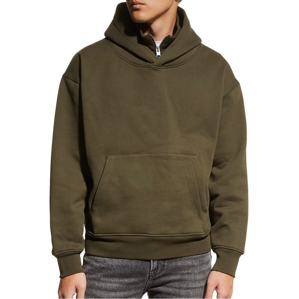 FRAME MEN’s Hooded Zip-Collar Sweatshirt - LARGE - Picture 6 of 7